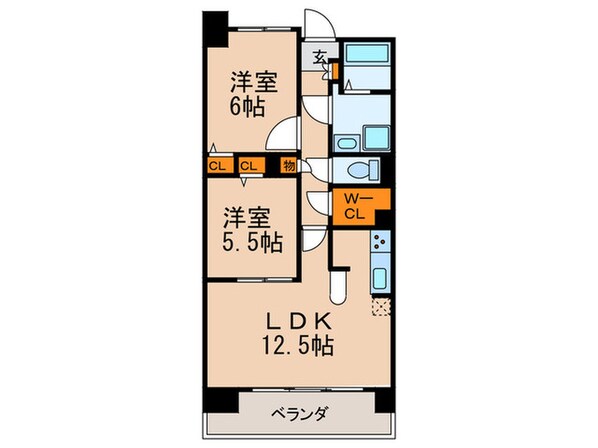 グリシ－ヌの物件間取画像